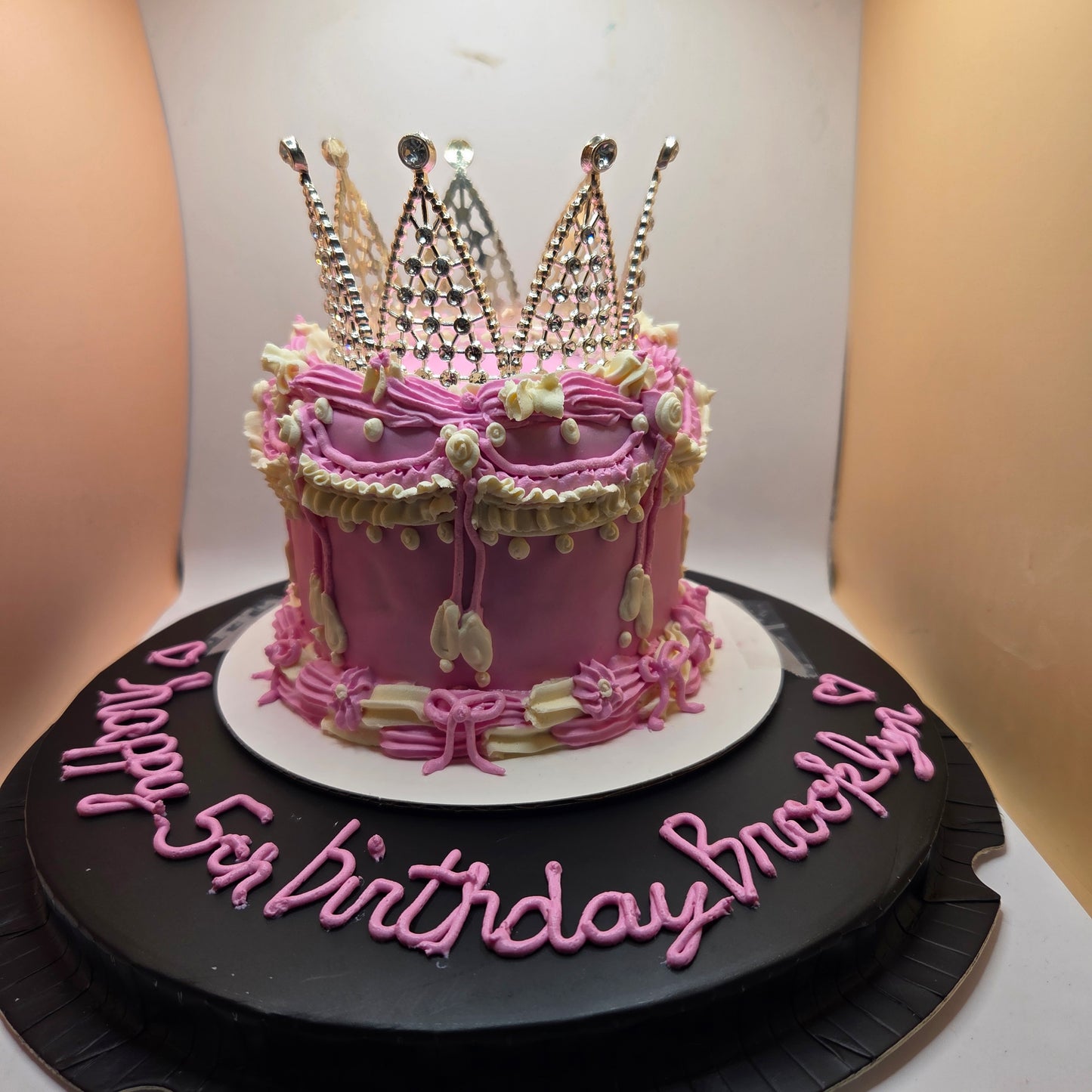 4 inch Single Layer Upper Tier 1 Cake (The Missy Cake)