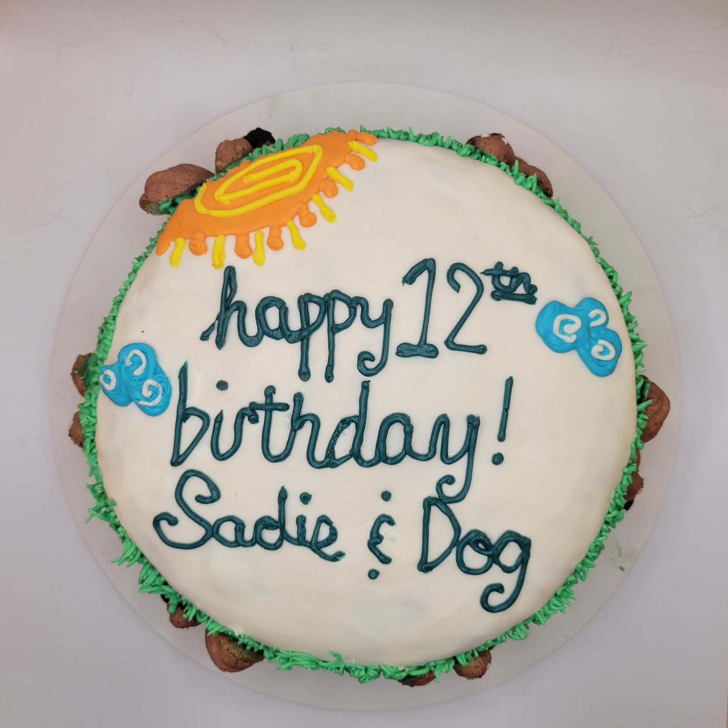 6 inch Round Single layer Upper Tier ( The Sadie  Cake)