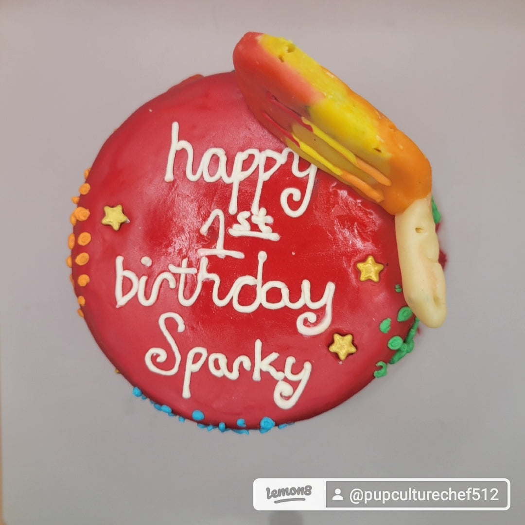 4 inch round double layer Upper tier  ( The Chanel Cake)